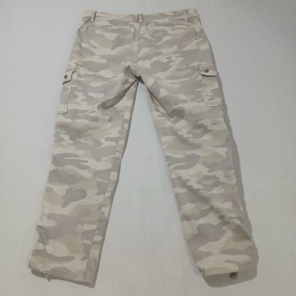 Mac And Me Jeans Camo Cargo Gorpcore Size 8 Elastic Waist Cotton Stretch Light - Picture 2 of 11